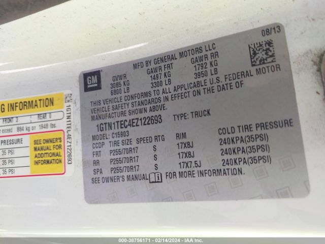 1GTN1TEC4EZ122693 GMC SIERRA 1500
