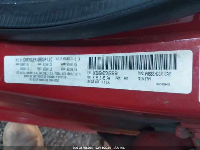 1C3CDZAB7EN223298 Dodge AVENGER SE