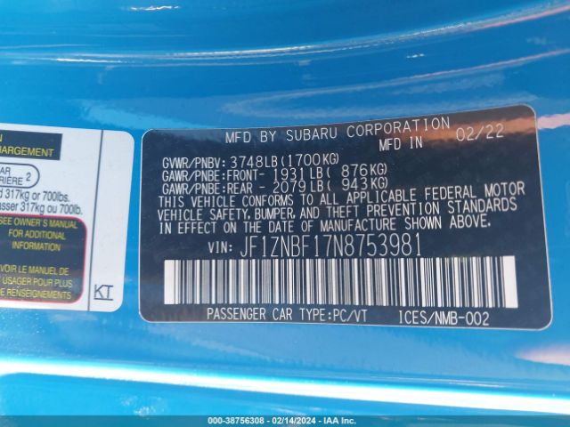 2022 TOYOTA GR86 JF1ZNBF17N8753981 Photo 8