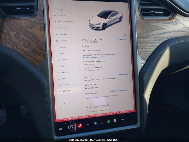Tesla Model S 100d/75d/long Range/standard Range 2019 5YJSA1E2XKF305645 Image 7