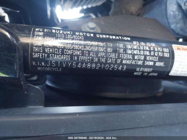 2008 SUZUKI VLR1800 JS1VY54A882102543 Photo 9