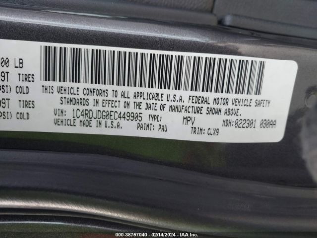 2014 DODGE DURANGO 1C4RDJDG0EC449905 Photo 8