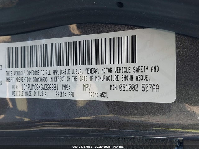 Jeep Cherokee Latitude 2016 1C4PJMCSXGW326881 Image 9