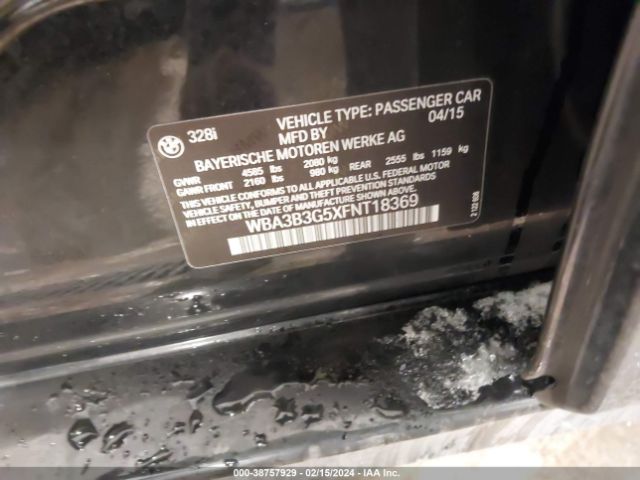 WBA3B3G5XFNT18369 BMW 328i Xdrive