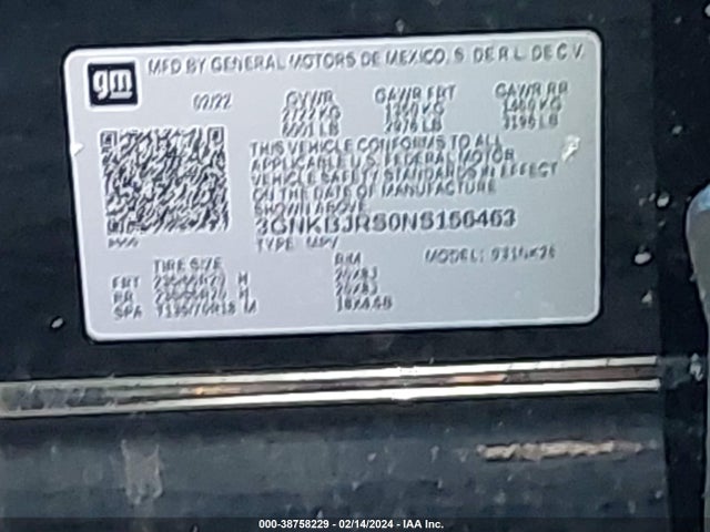 Chevrolet Blazer Awd 3lt 2022 3GNKBJRS0NS156463 Image 9