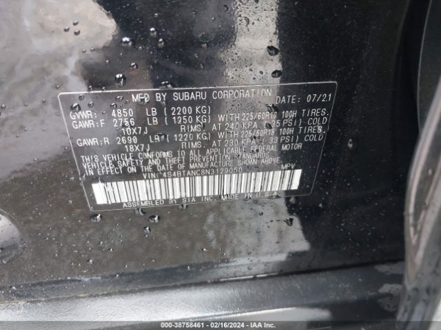 2022 SUBARU OUTBACK 4S4BTANC8N3129050 Photo 8