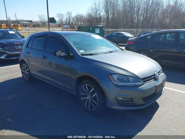 Auction sale of the 2016 Volkswagen Golf Tsi Se 4-door, vin: 3VW217AU0GM026182, lot number: 38758926