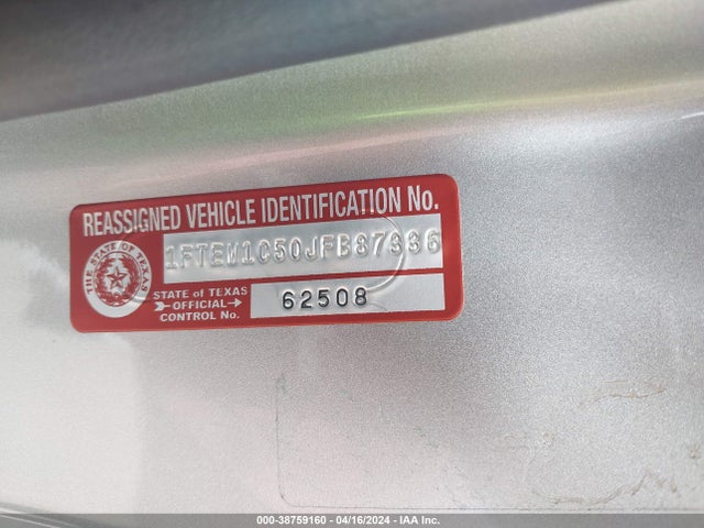 Ford F-150 Xlt 2018 1FTEW1C50JFB87336 Image 9