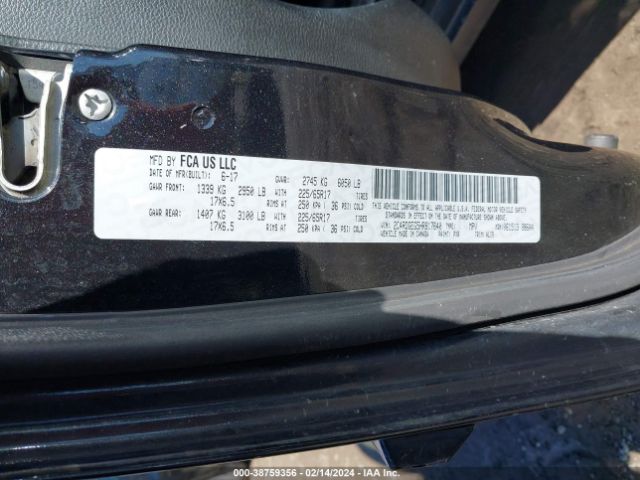 2C4RDGEG5HR817640 Dodge Grand Caravan Gt