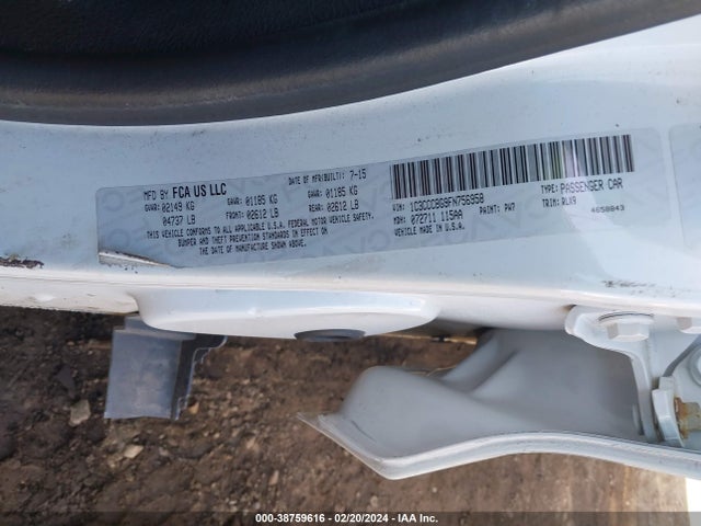 Chrysler 200 S 2015 1C3CCCBG9FN756958 Image 9