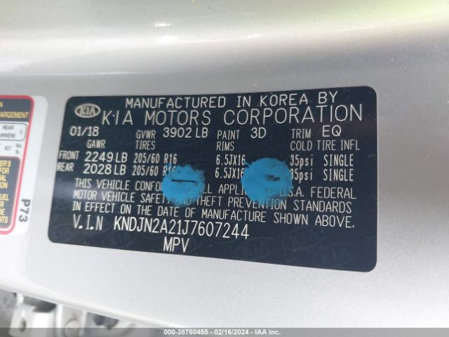 KNDJN2A21J7607244 KIA Soul