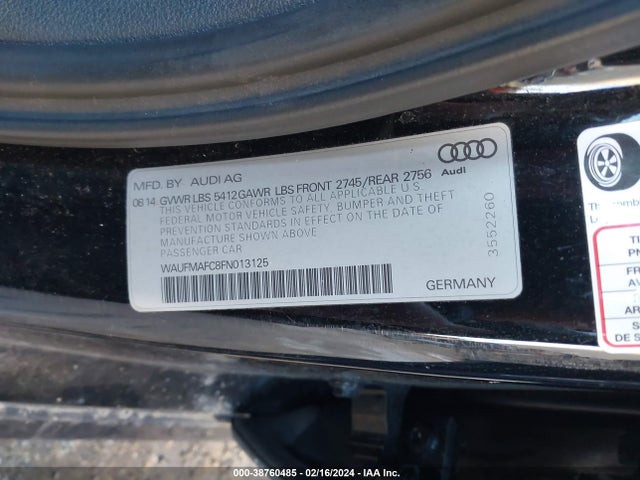 Audi A6 3.0 Tdi Premium Plus 2015 WAUFMAFC8FN013125 Image 9