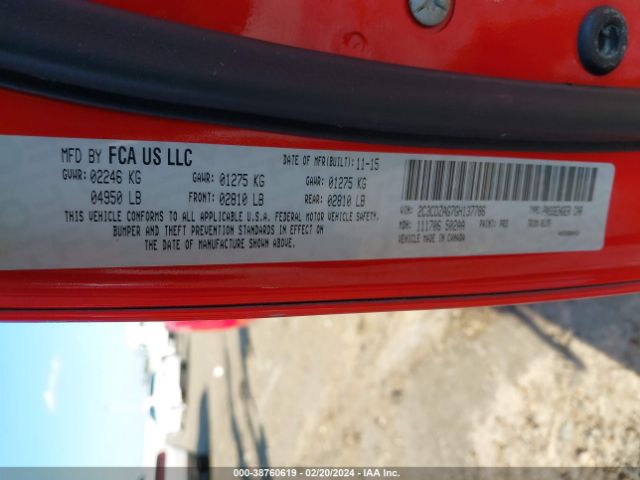 2C3CDZAG7GH137786 Dodge Challenger Sxt Plus