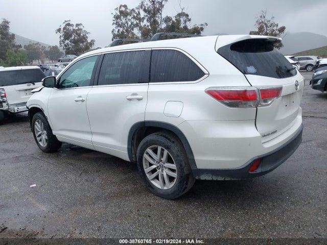 Toyota Highlander Le V6 2016 5TDZKRFH0GS140494 Image 3