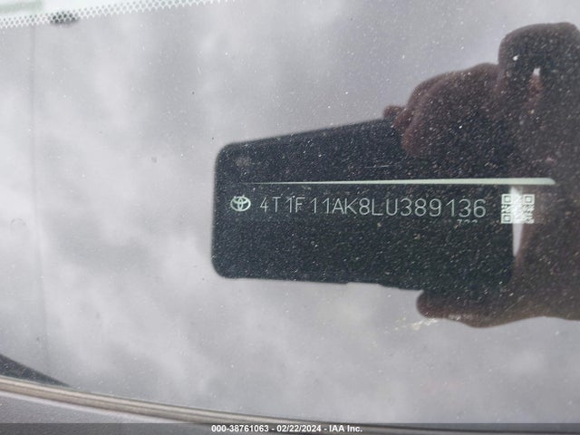 Toyota CAMRY XLE 2020 4T1F11AK8LU389136 Image 9