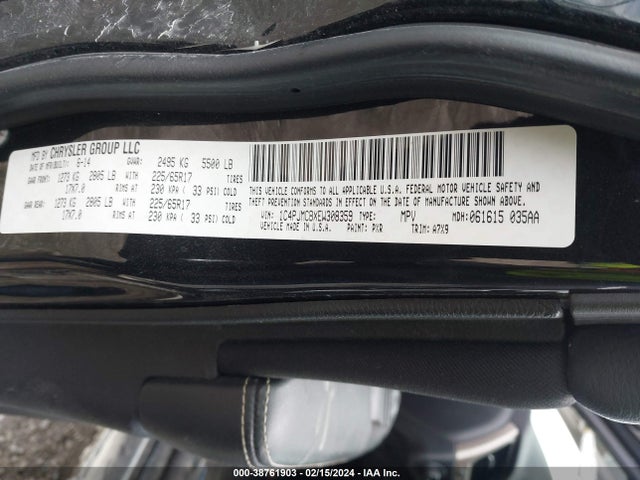 Jeep Cherokee Latitude 2014 1C4PJMCBXEW308359 Image 9