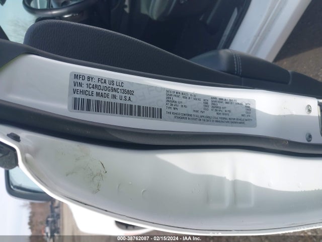 Dodge Durango Gt Plus Awd 2022 1C4RDJDG9NC135802 Image 9