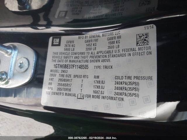 GMC CANYON SLE 2015 1GTH6BE37F1148505 Image 9