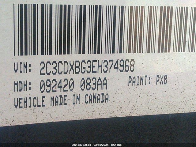 Dodge Charger Se 2014 2C3CDXBG3EH374968 Image 9