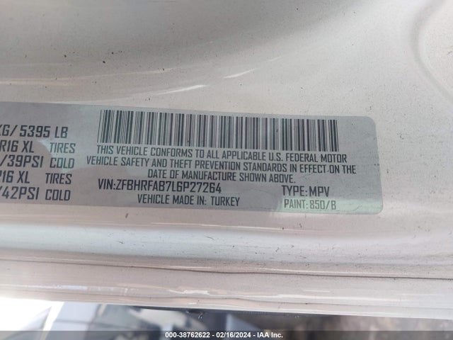 RAM Promaster City Tradesman 2020 ZFBHRFAB7L6P27264 Image 9