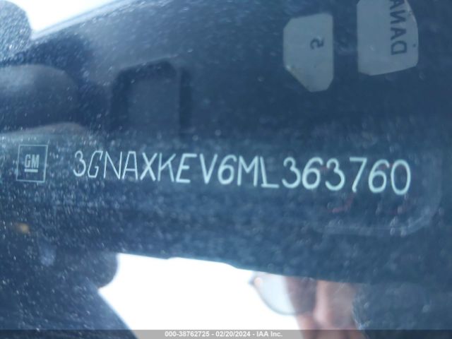 3GNAXKEV6ML363760 Chevrolet Equinox Fwd Lt