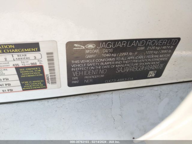 2017 JAGUAR XE SAJAR4BG9HA948478 Photo 8