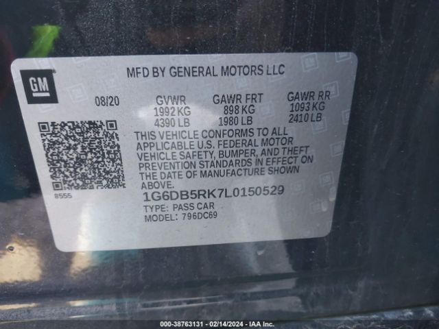 1G6DB5RK7L0150529 Cadillac Ct4 Premium Luxury