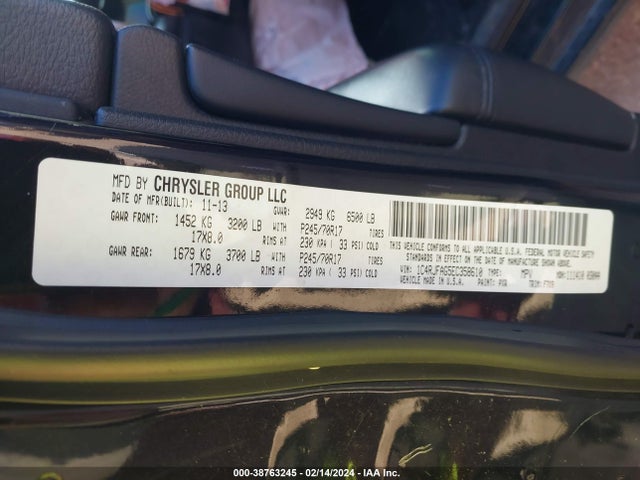 Jeep Grand Cherokee Laredo 2014 1C4RJFAG5EC358610 Image 9