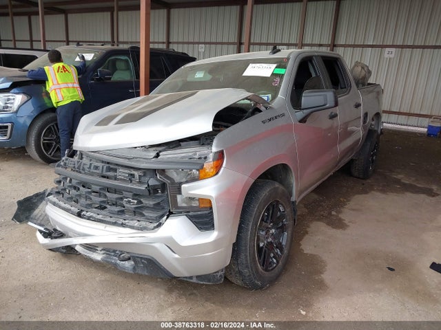 Chevrolet Silverado 1500 2wd  Short Bed Custom 2022 1GCPABEK3NZ523579 Image 2