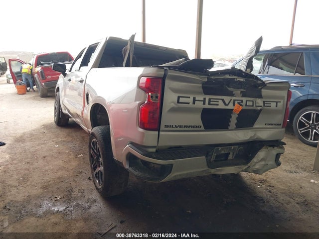 Chevrolet Silverado 1500 2wd  Short Bed Custom 2022 1GCPABEK3NZ523579 Image 3