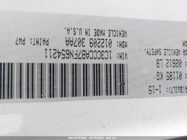 1C3CCCAB7FN654211 Chrysler 200 Limited