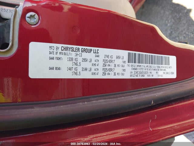 2C4RC1BG4ER169370 Chrysler Town & Country Touring