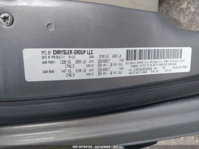 2C4RDGBG9ER365966 Dodge Grand Caravan American Value Pkg