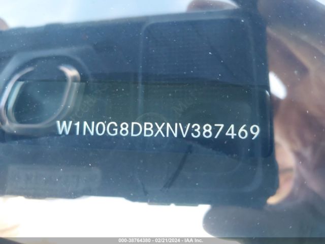 W1N0G8DBXNV387469 Mercedes-Benz Glc 300 Suv
