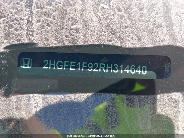 Honda Civic Touring 2024 2HGFE1F92RH314640 Image 9