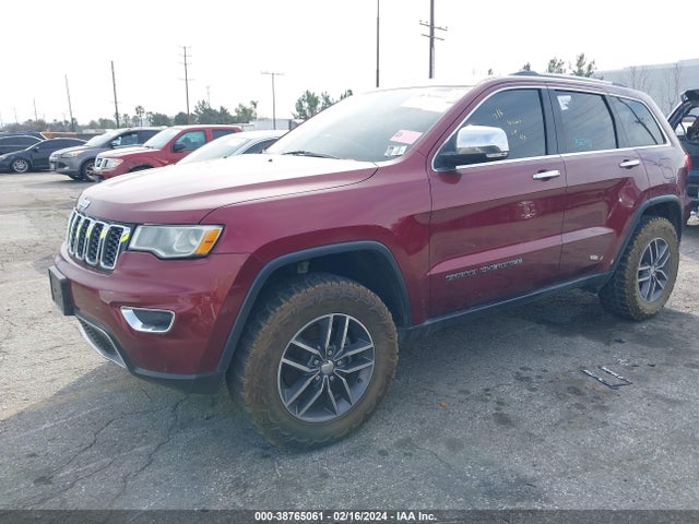 2017 JEEP GRAND CHEROKEE LIMITED 4X2 VIN: 1C4RJEBG5HC793382
