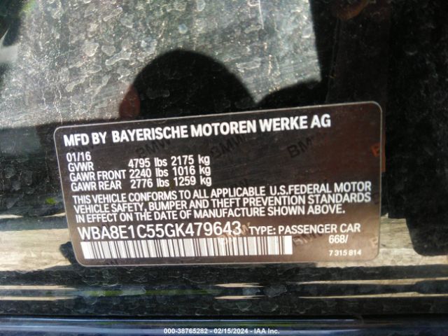 WBA8E1C55GK479643 BMW 330e