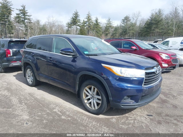 Toyota Highlander Le V6 2016 5TDBKRFH4GS266987 Image 1