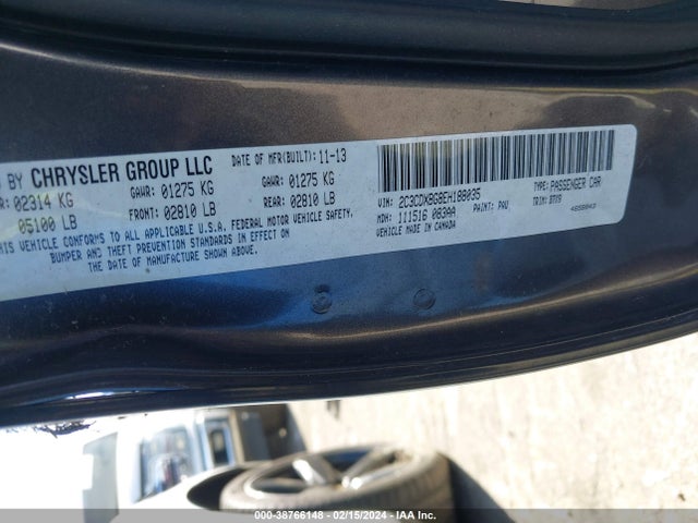 Dodge Charger Se 2014 2C3CDXBG8EH188035 Image 9