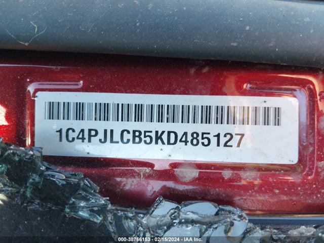 1C4PJLCB5KD485127 Jeep Cherokee Latitude Fwd