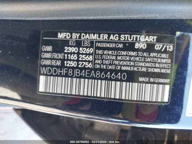 WDDHF8JB4EA864640 Mercedes-Benz E 350 4matic