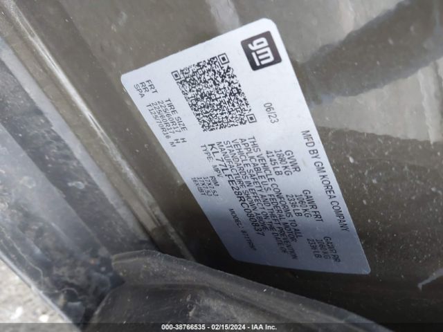 KL77LFE28RC080837 Chevrolet Trax Fwd Sp