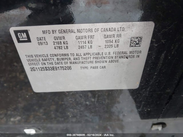 Chevrolet Impala 2lt 2014 2G1125S33E9175206 Image 9