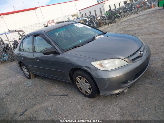2005 HONDA CIVIC VP VIN: 1HGES16385L009818