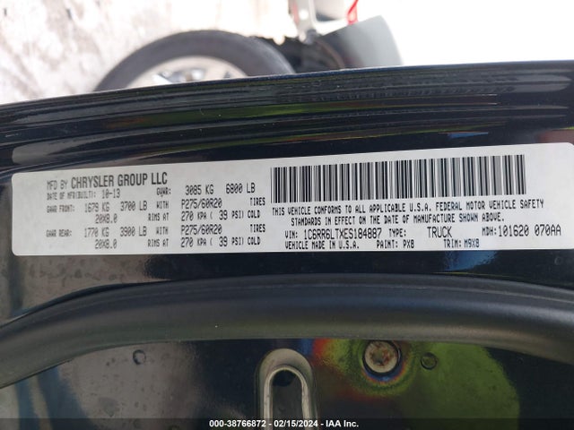 1C6RR6LTXES184887 RAM 1500 Lone Star