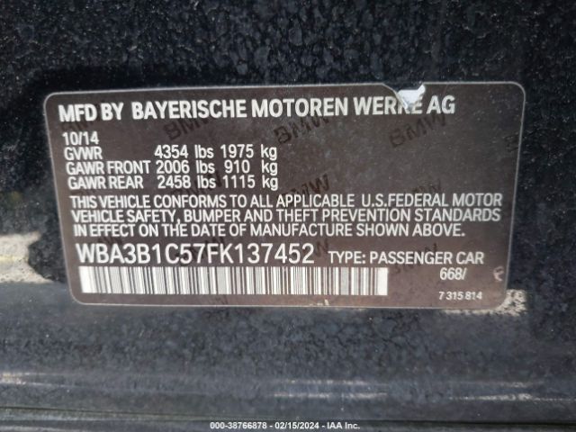 WBA3B1C57FK137452 BMW 320i