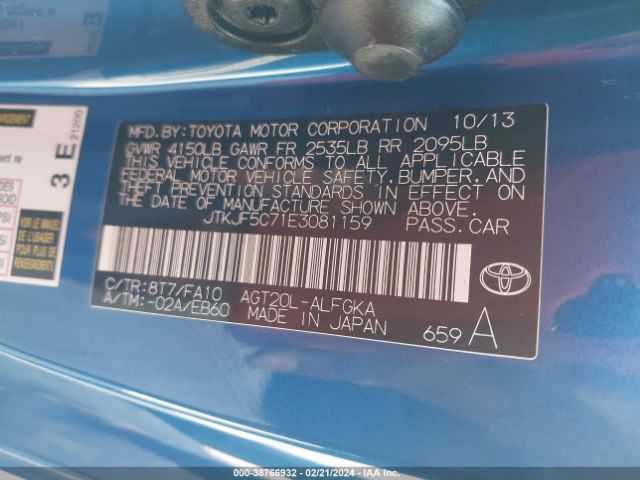 JTKJF5C71E3081159 Scion TC