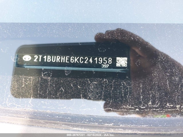 Toyota COROLLA LE 2019 2T1BURHE6KC241958 Image 9