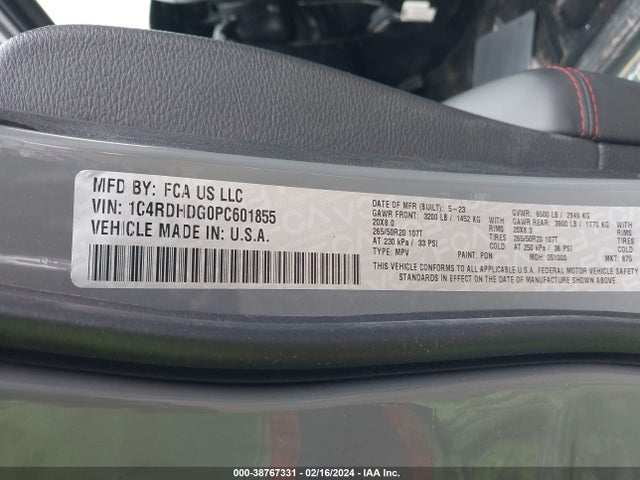 Dodge Durango Gt Plus Rwd 2023 1C4RDHDG0PC601855 Image 9