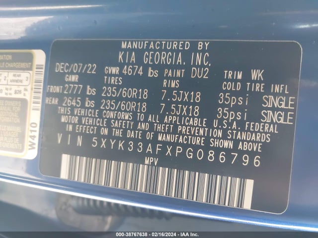 KIA Sportage Ex 2023 5XYK33AFXPG086796 Image 9
